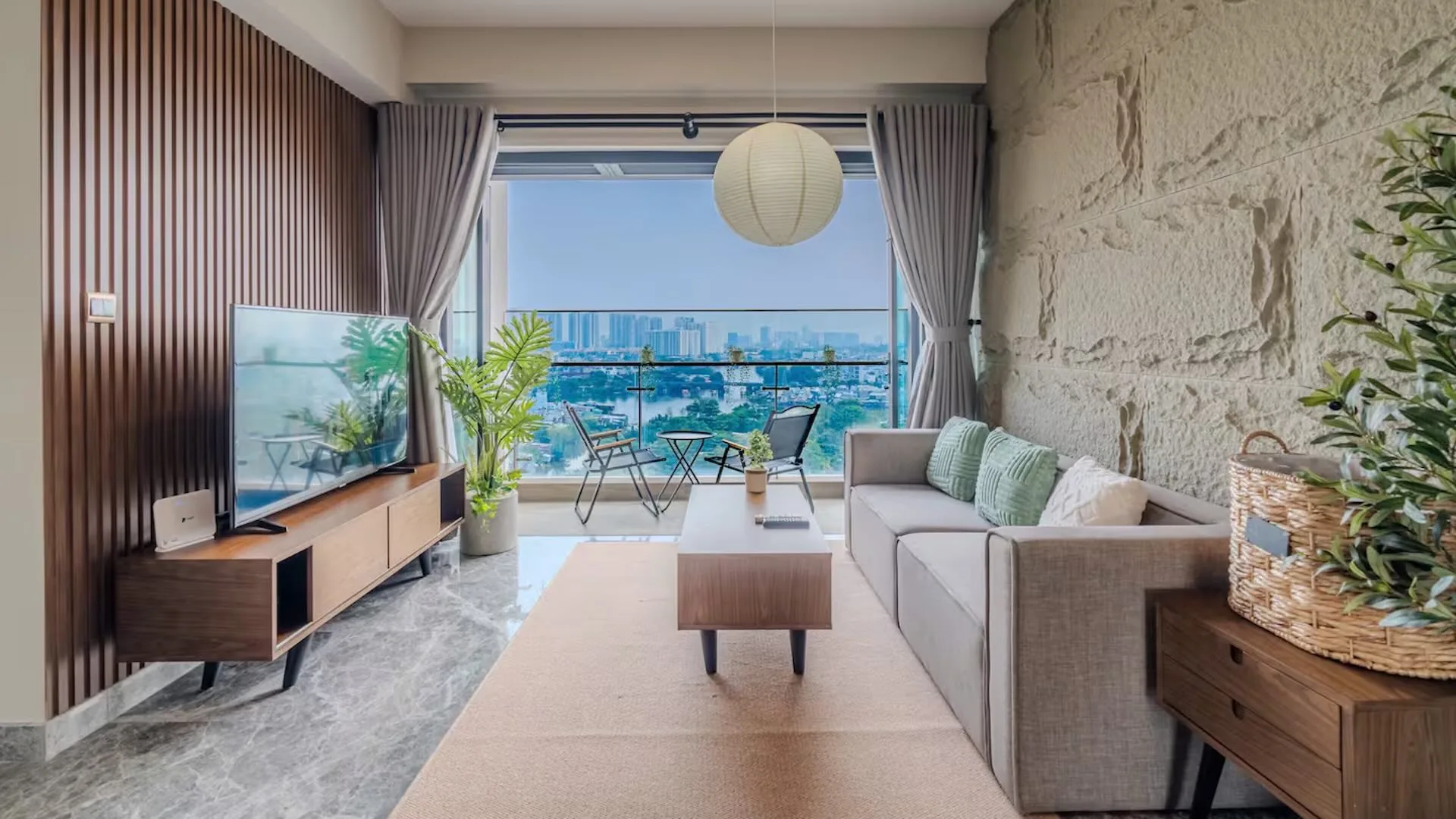 Airbnb Vietnam: A view from this luxury two bedroom condo in Ho Chi Minh
