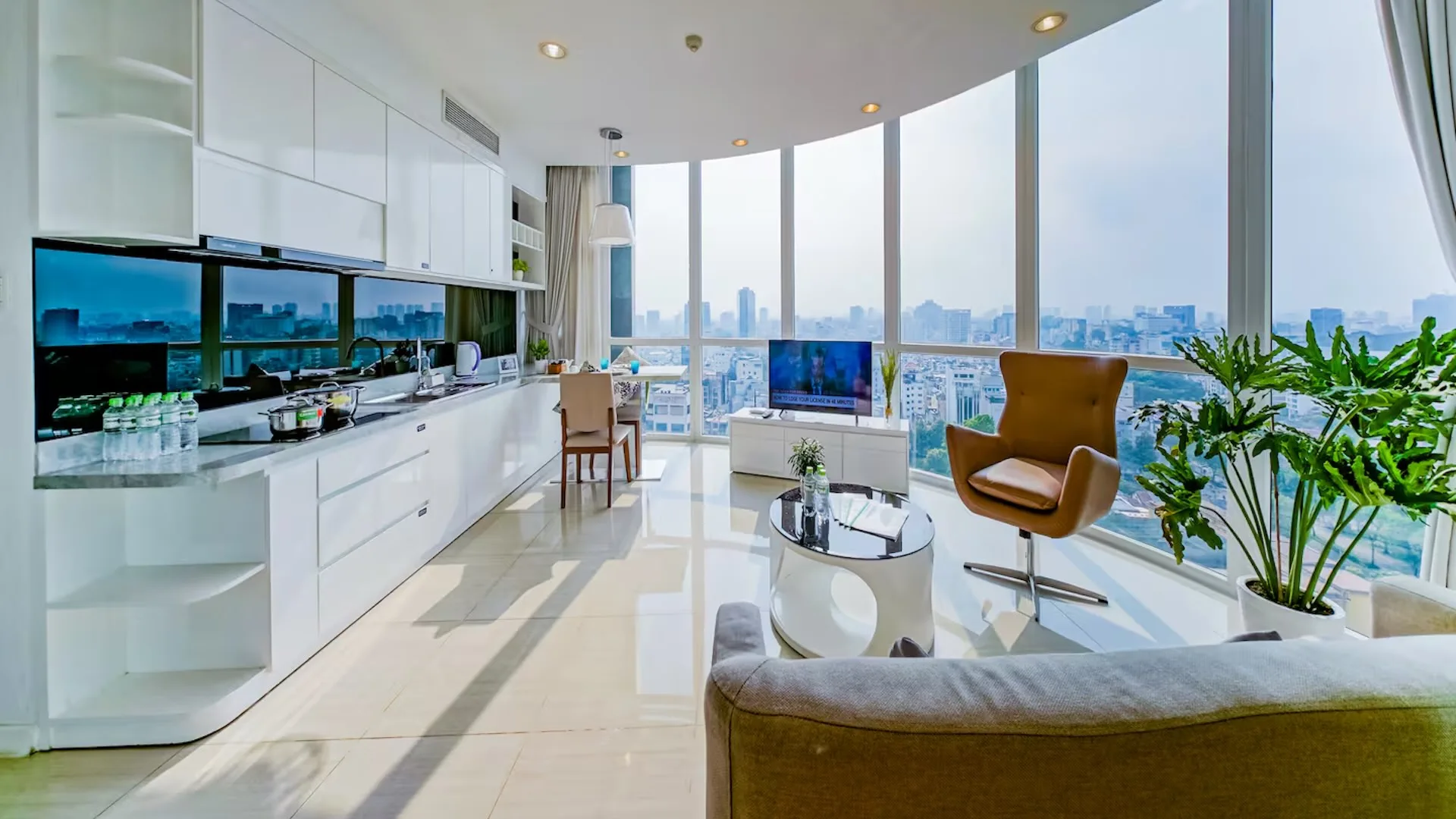 Panoramic views from a top-rated Airbnb in Ho Chi Minh / Saigon, Vietnam