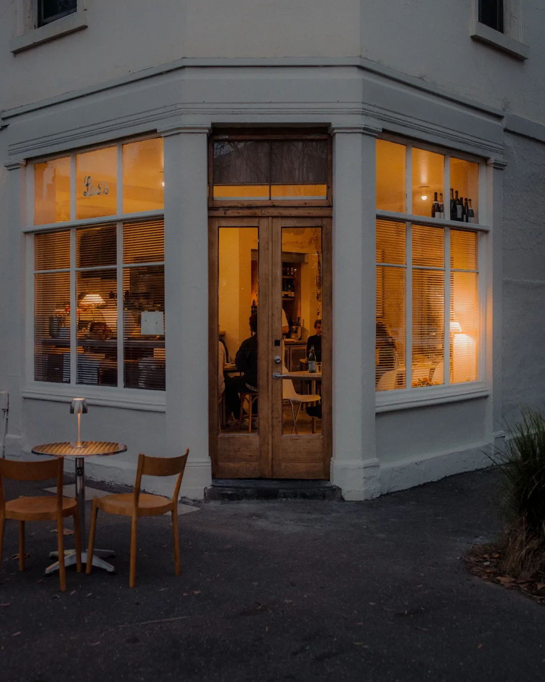 The exterior of the intimate neighbourhood wine bar, Carnation Canteen