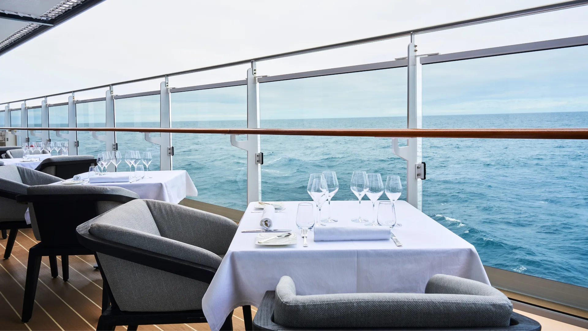 Dinner with a view on the deck