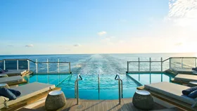 The perfect sundowner spot aboard Explora I.