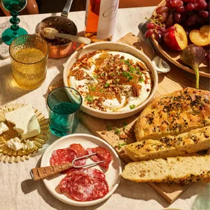 Five-herb no-knead focaccia