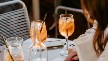 Spritzes in the soft light during Melbourne happy hour