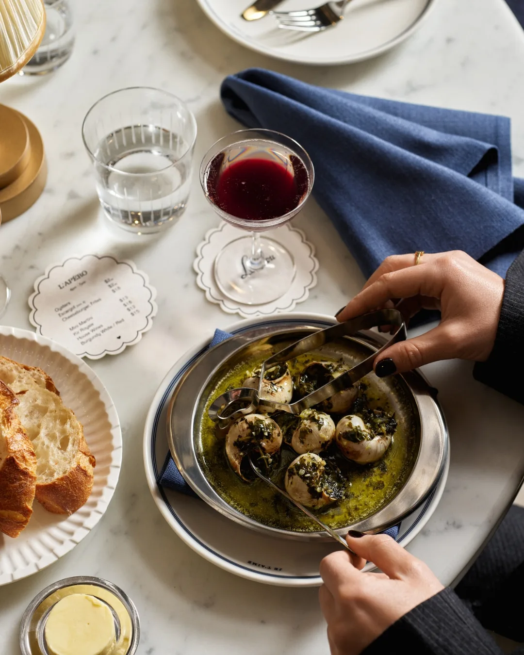 Escargot, oysters and more on offer at Loulou, Martin Place