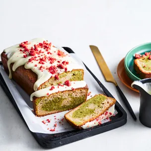 Julia Busuttil Nishimura’s matcha strawberry marble cake