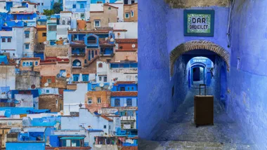 July suitcase in Chefchaeoun, Morocco