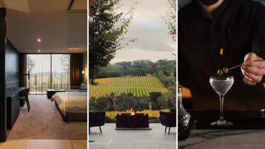 Various views at Jackalope, a romantic getaways in Victoria, just a short drive from Melbourne