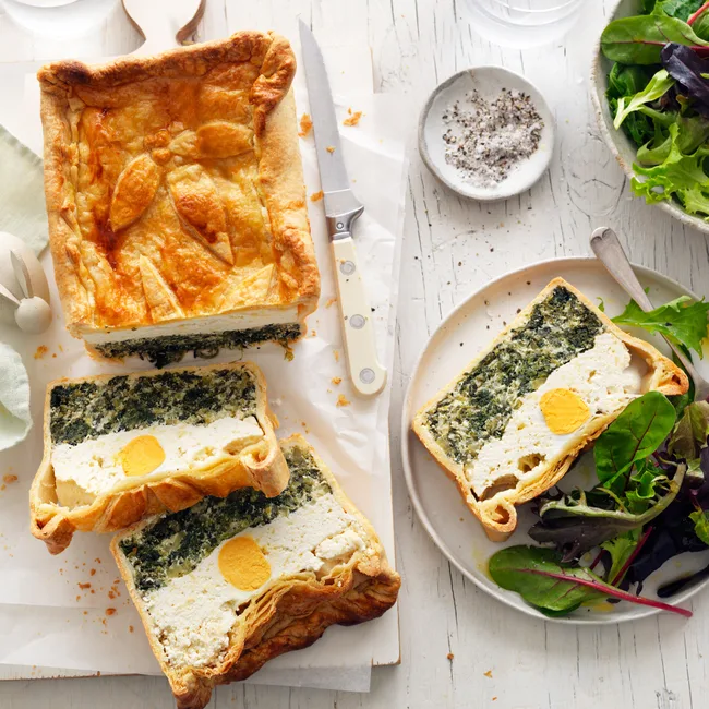 Spinach and ricotta torte