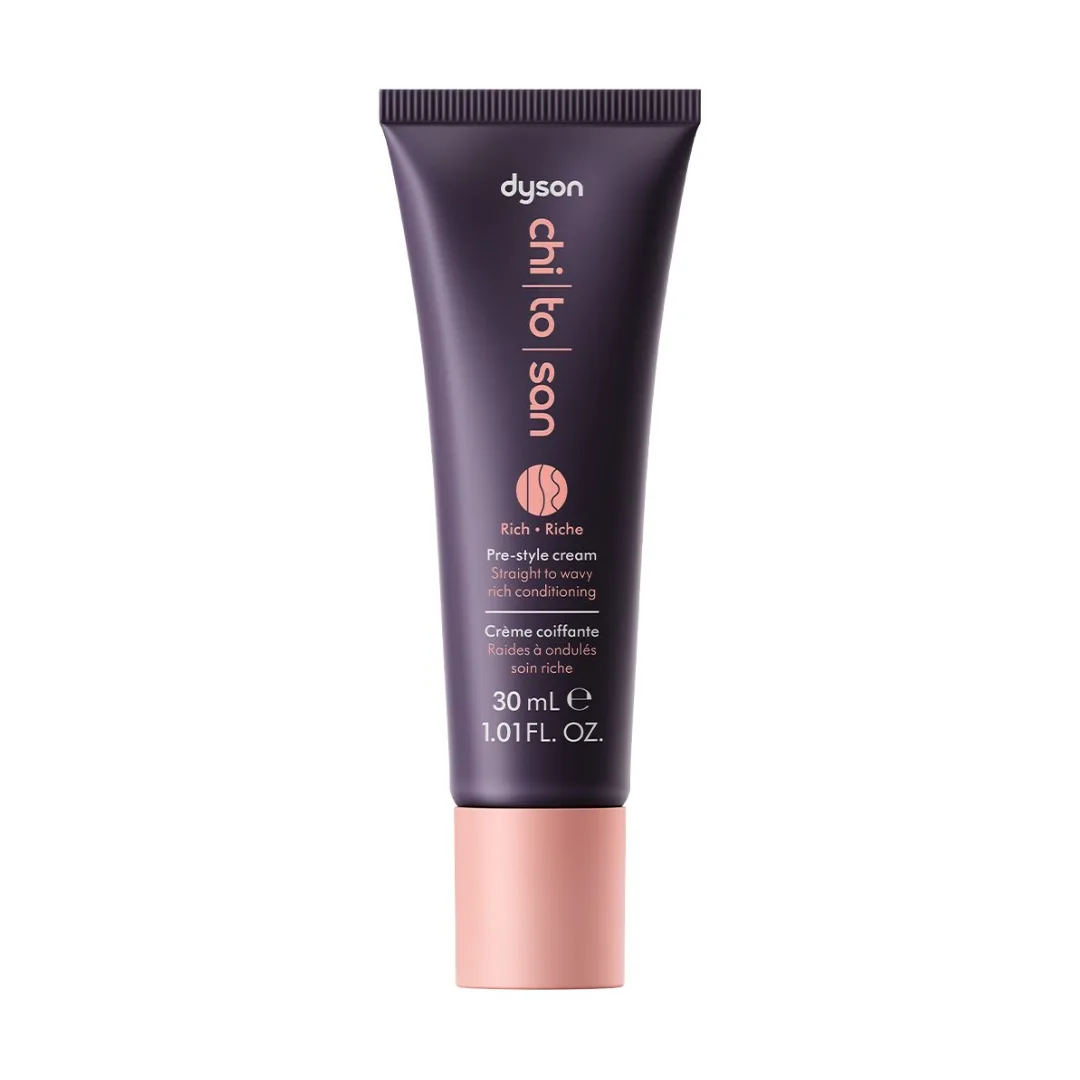 Dyson Chitosan™ Pre-style cream Straight to wavy – rich conditioning travel mini