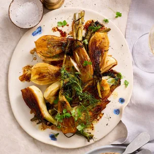 Stephanie Alexander’s fennel braised with balsamic vinegar and honey