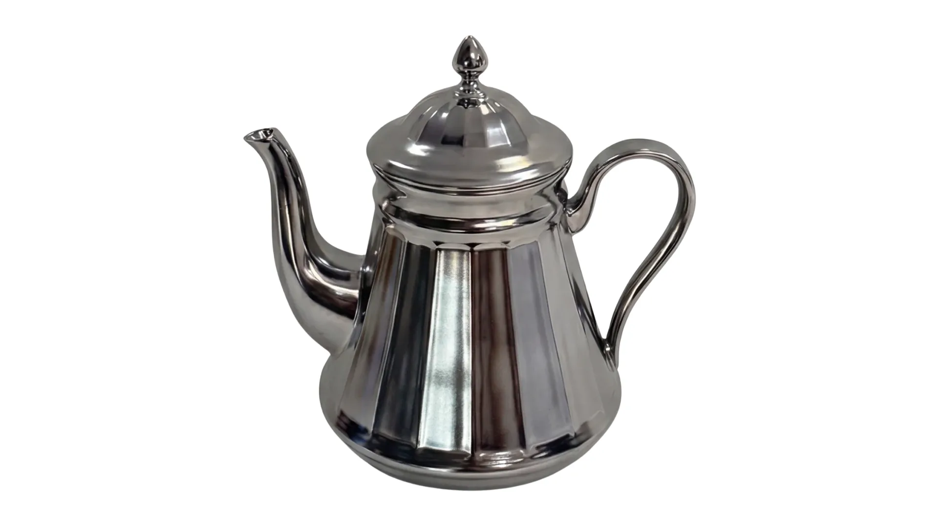 Moroccan Muse Teapot Matte Silver
