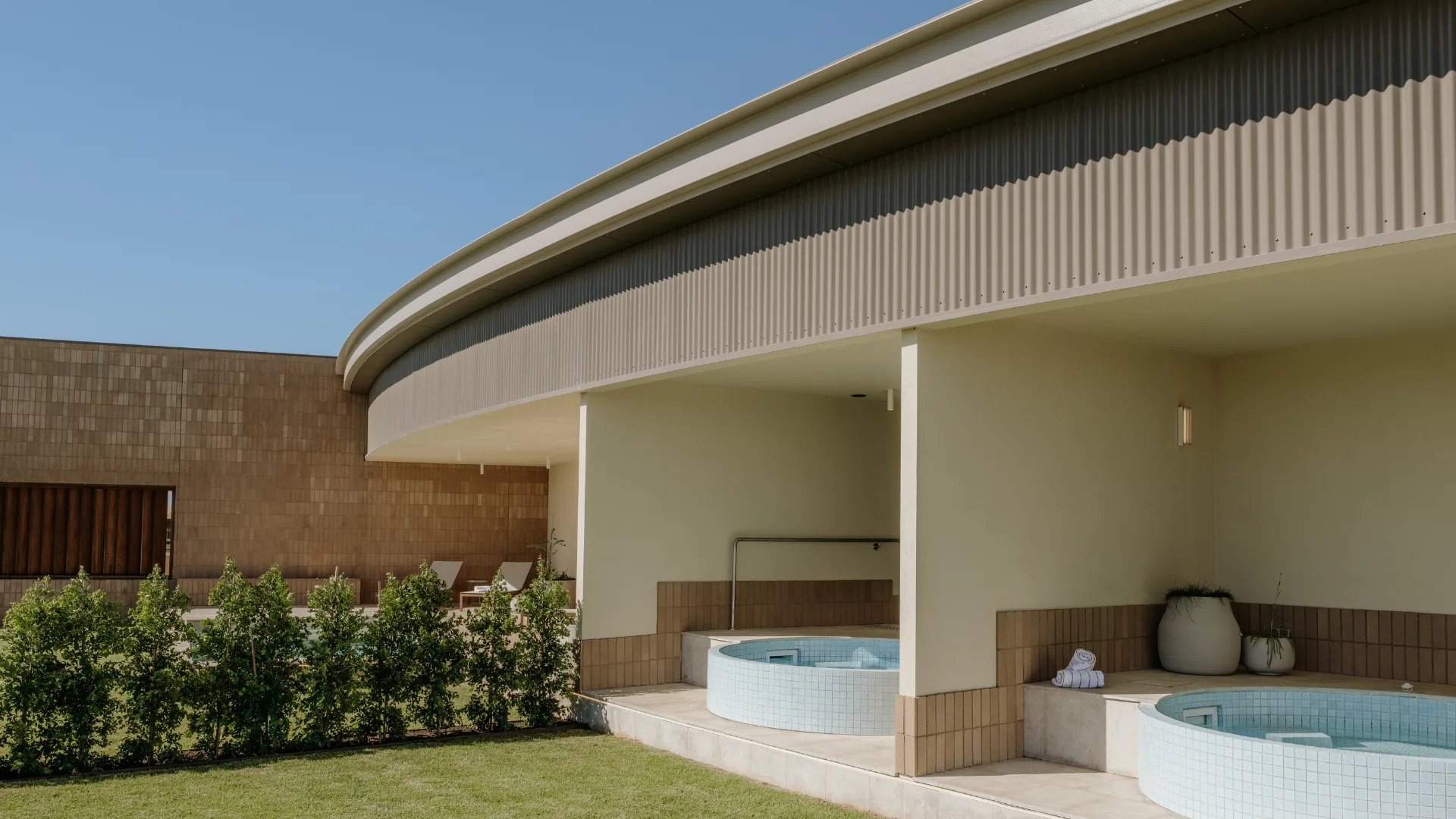 Private plunge pools at the Lodge