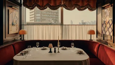 The avant-garde architecture and creative design of Soho House in Tokyo is reminiscent of a New York dining room