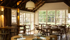 The dining room of new Southern Highlands restaurant Three Blue Ducks, in a converted farmhouse