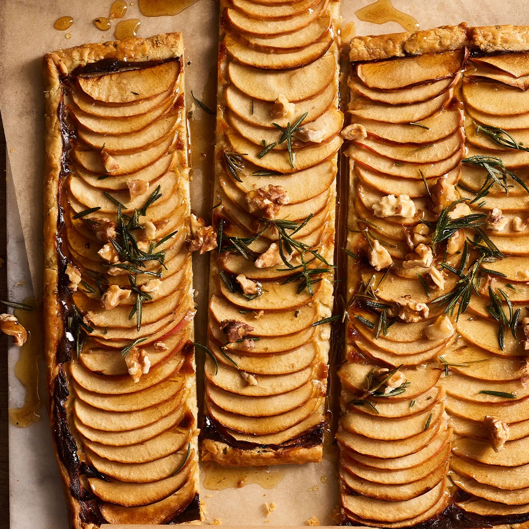 Apple and Roquefort galette