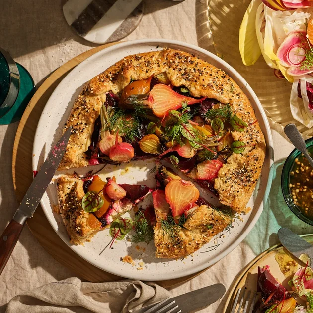 Smoked beetroot galette