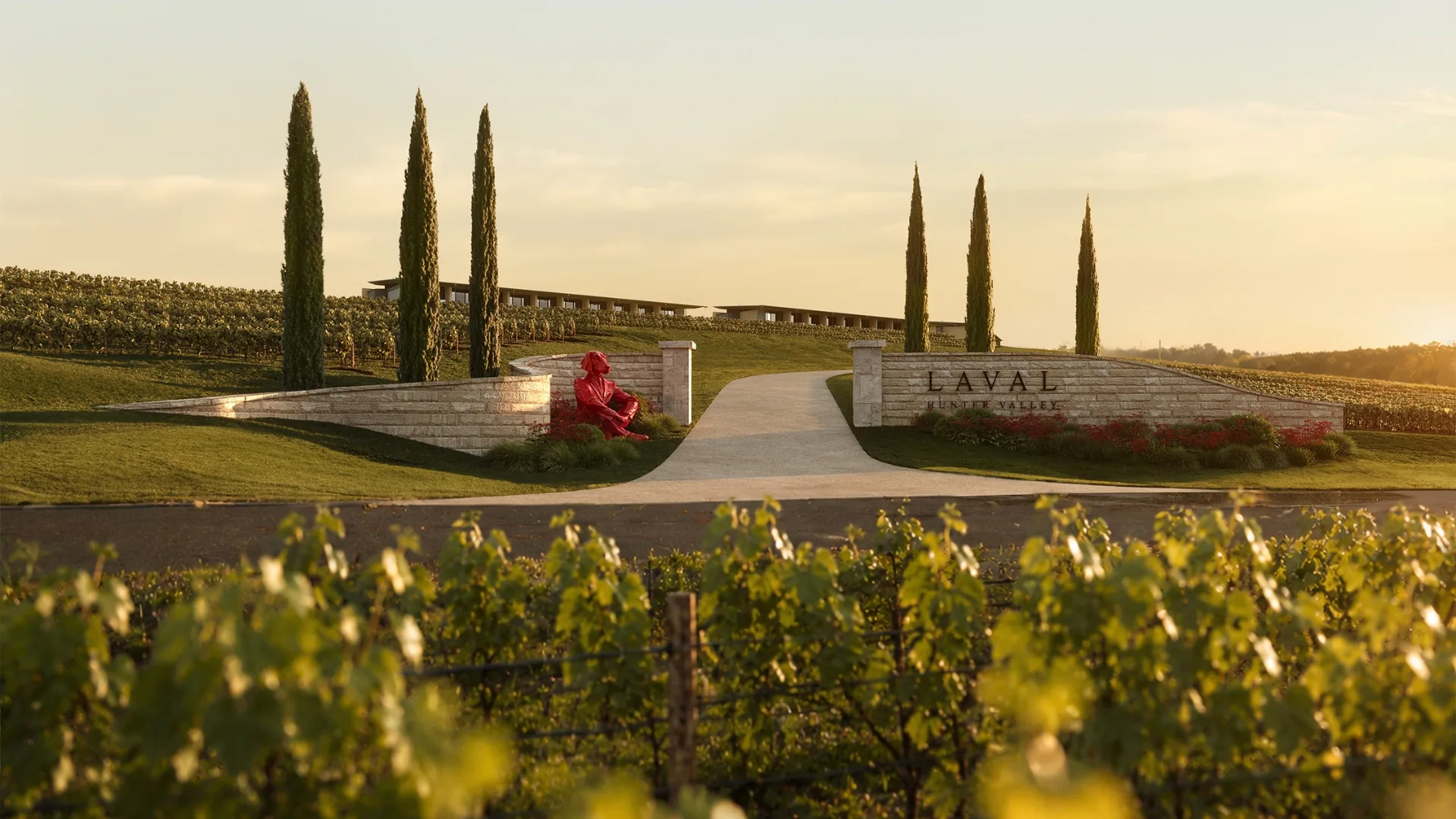 Renders of Laval Hunter Valley's entrance.