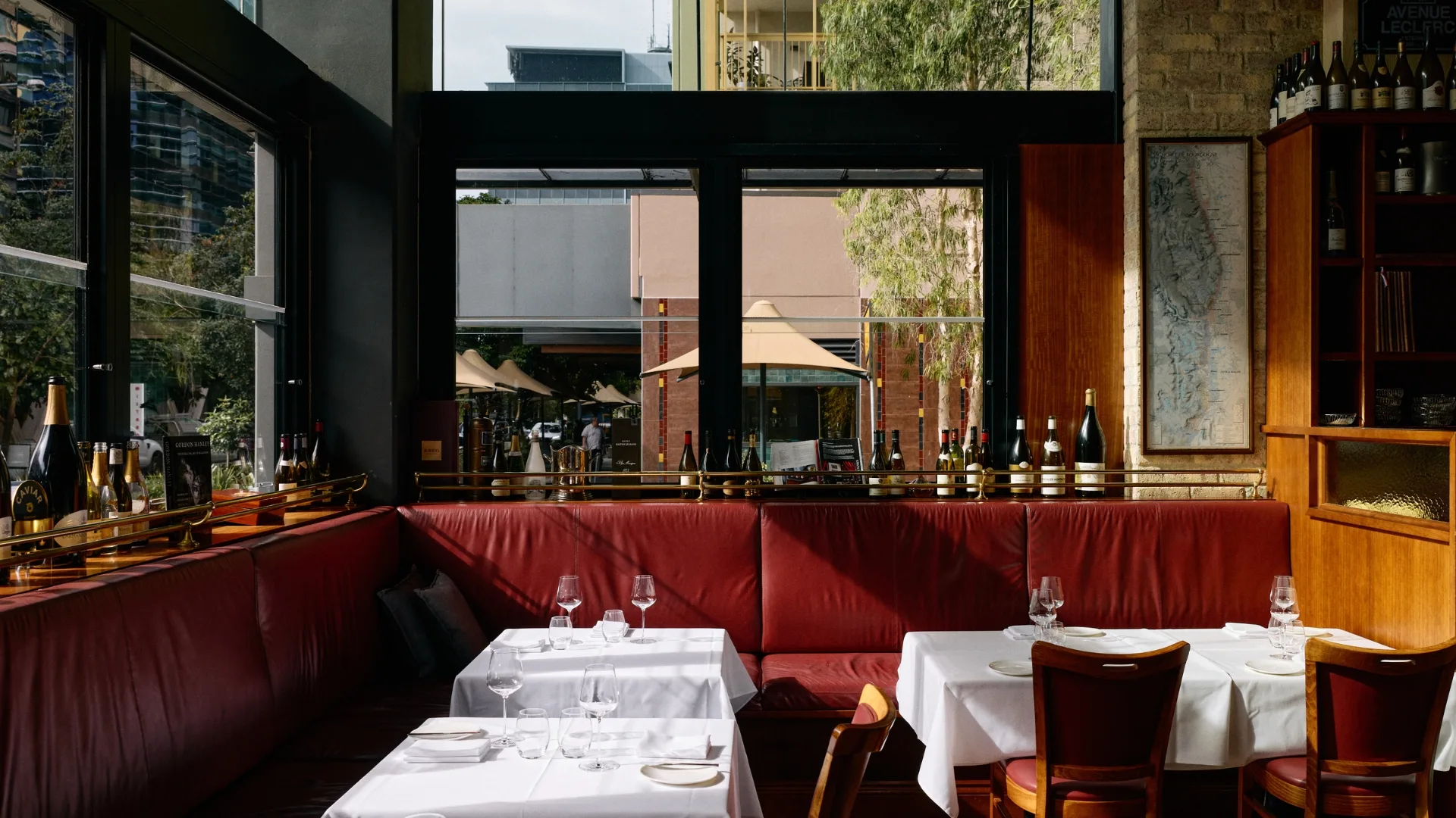 Montrachet's light-dappled dining room