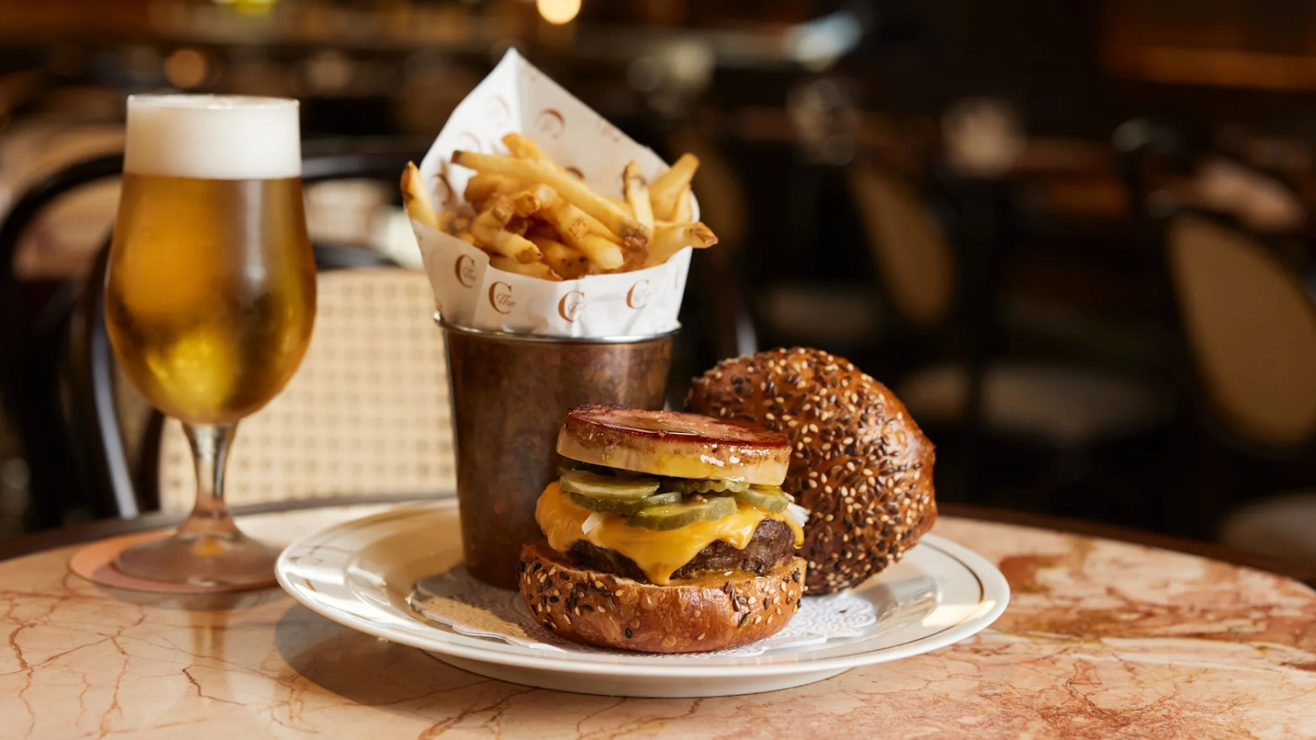 The Charles burger makes for a solid work lunch or weekend treat