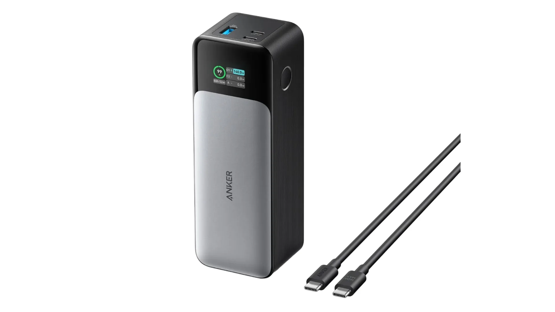 Anker 737 Power Bank, 24,000mAh 3-Port Laptop Portable Charger with 140W Output