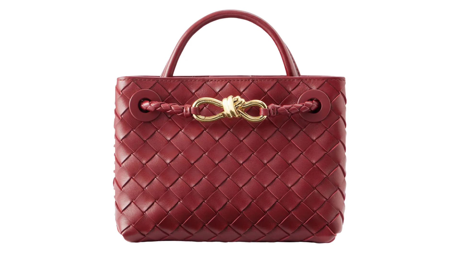 Bottega Veneta Mini Andiamo Intrecciato Leather Tote