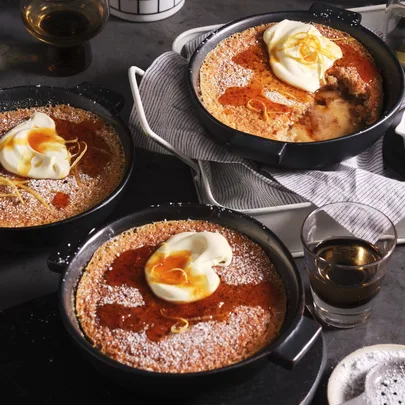 Hot Toddy self-saucing pudding