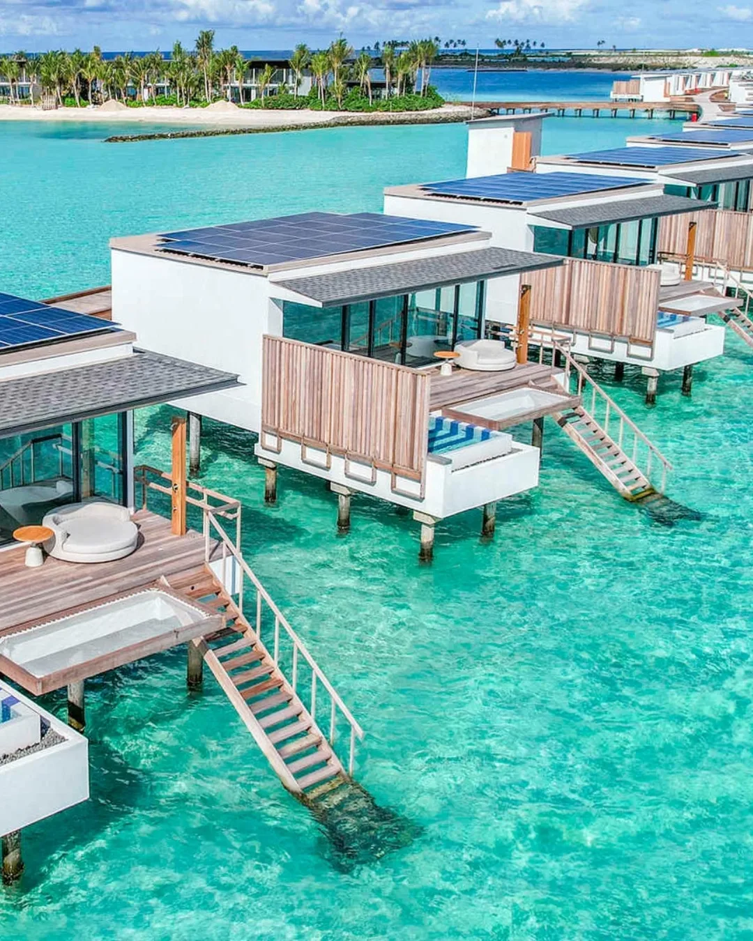 One of Luxury Escapes' Maldives offerings, set above jewel waters 