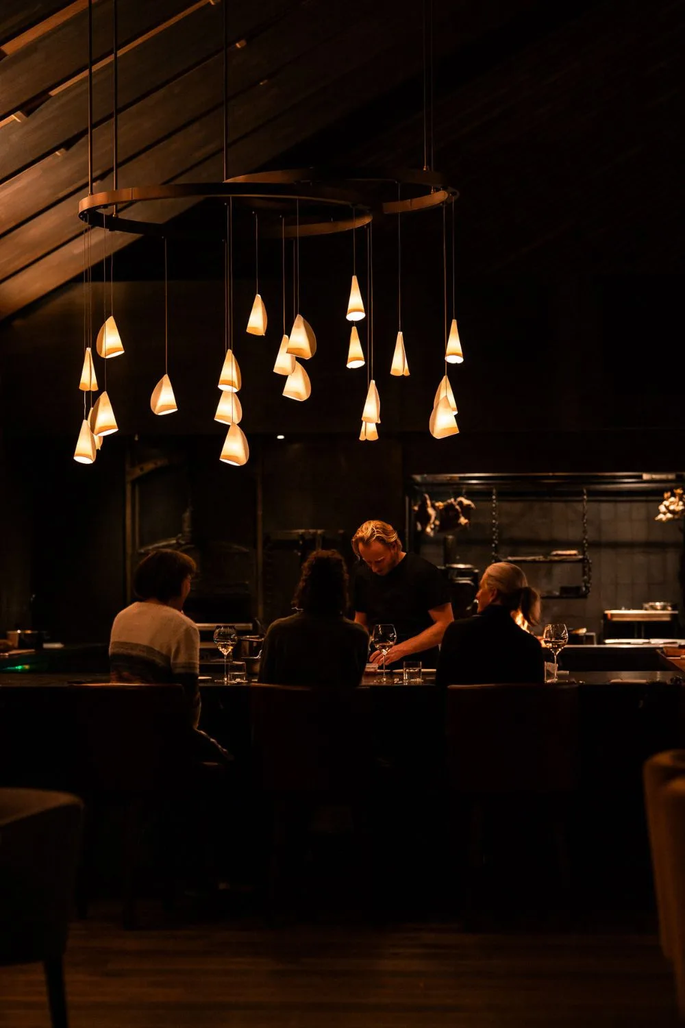 Chef cooking for guests in Sugarloaf restaurant