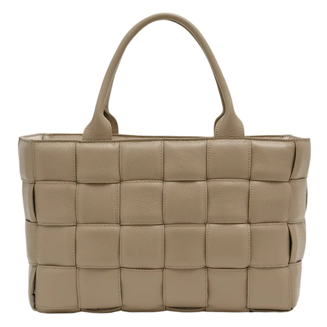 Margot XL Mushroom Woven Tote