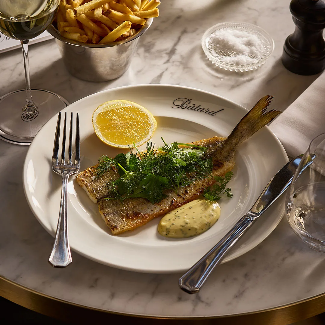Maison Bâtard's elegant dish of King George whiting with frites