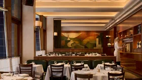 The interior of Andrew McConnell's new Melbourne restaurant Cote Basque