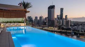 The infinity pool at the emporium hotel on Brisbane's Southbank