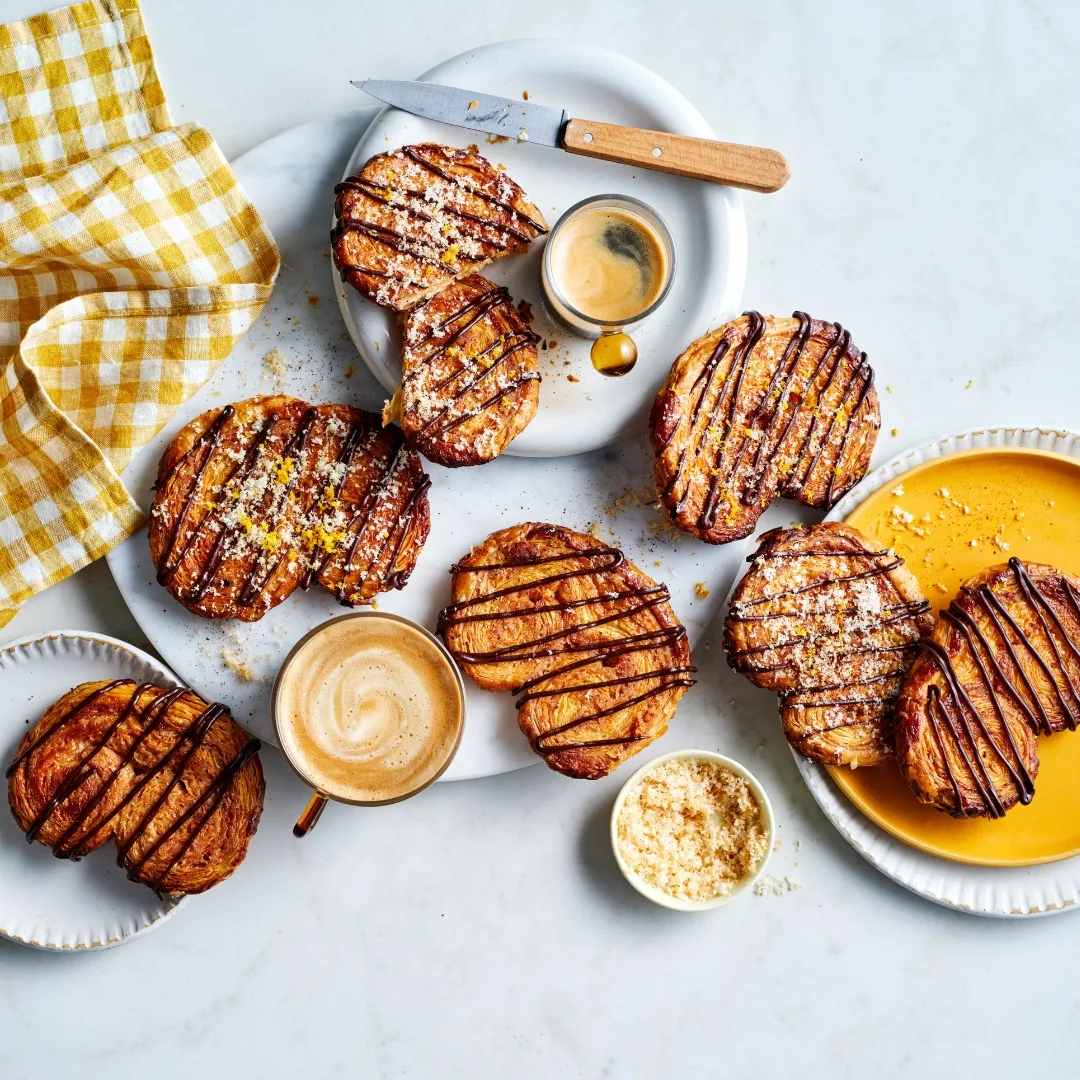 Orange and cinnamon palmiers
