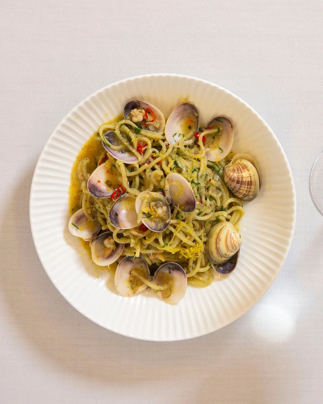 Spaghetti and clams 