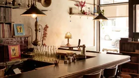 The bar counter at our Victorian Restaurant of the Year, Zareh in Collingwood