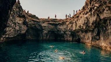 Malta's clear-blue waters are less crowded than its neighbours in peak Euro summer
