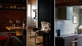 Interiors of two luxury airbnbs in Hobart, Tasmania with contemporary interiors