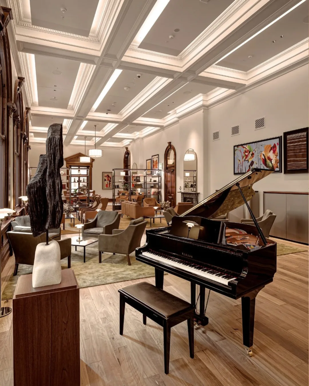 An ornate lounge bar at Sydney private members' club The Sandstones Club.