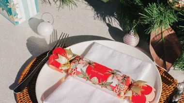 luxury christmas cracker on table, 4 Pack Bon Bon featuring Room Mist 30ml Velvet Berry