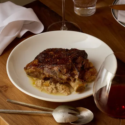 Bistro Livi’s slow-cooked lamb shoulder in milk