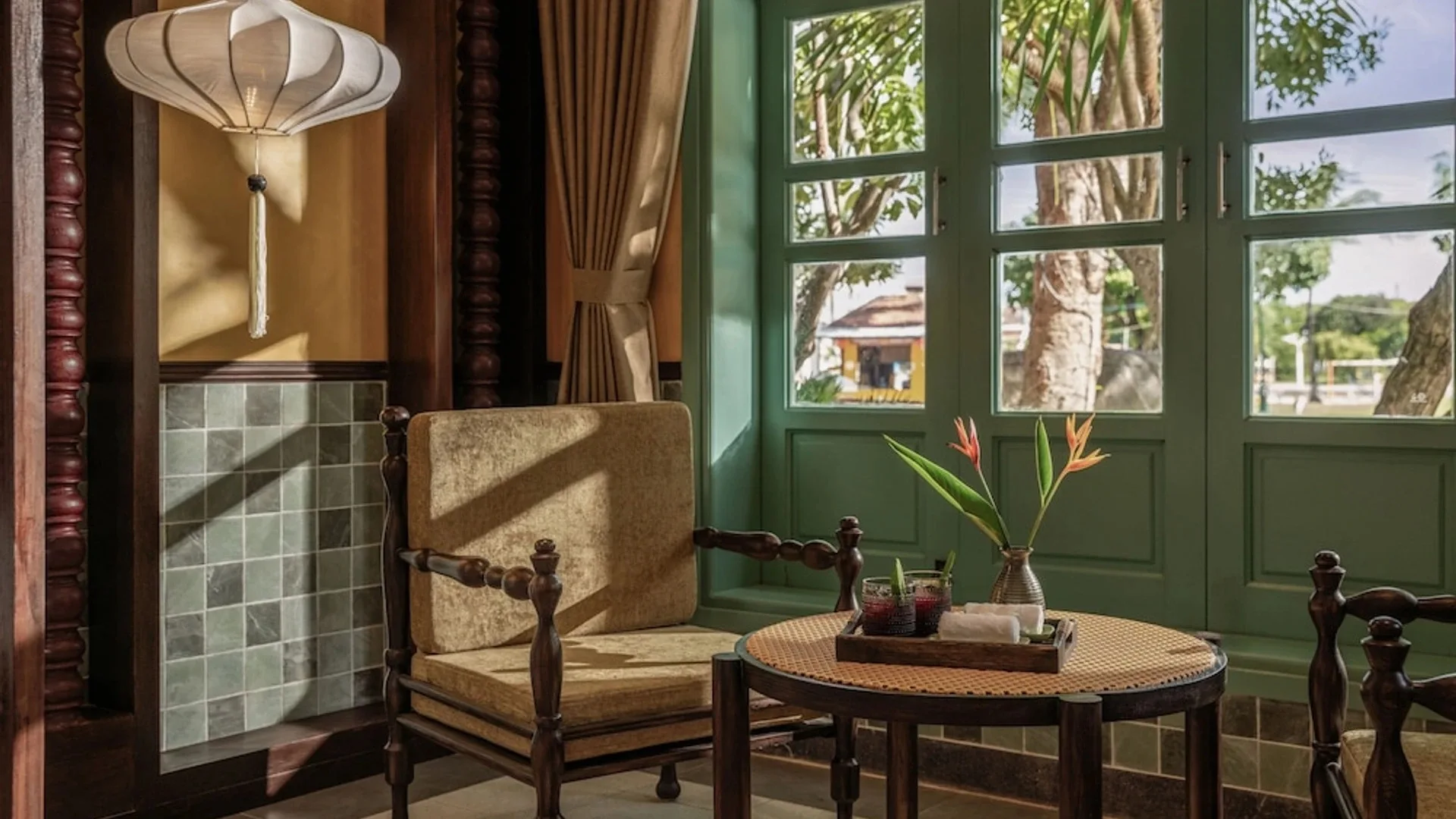 Oriental details at The Signature hotel in Hoi An