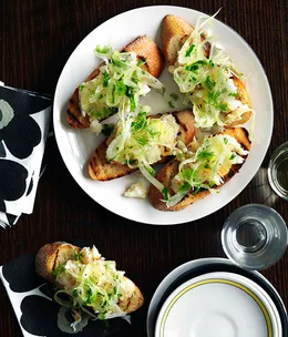 Love, Tilly Devine: Spanner crab, fennel, chilli and lemon bruschetta