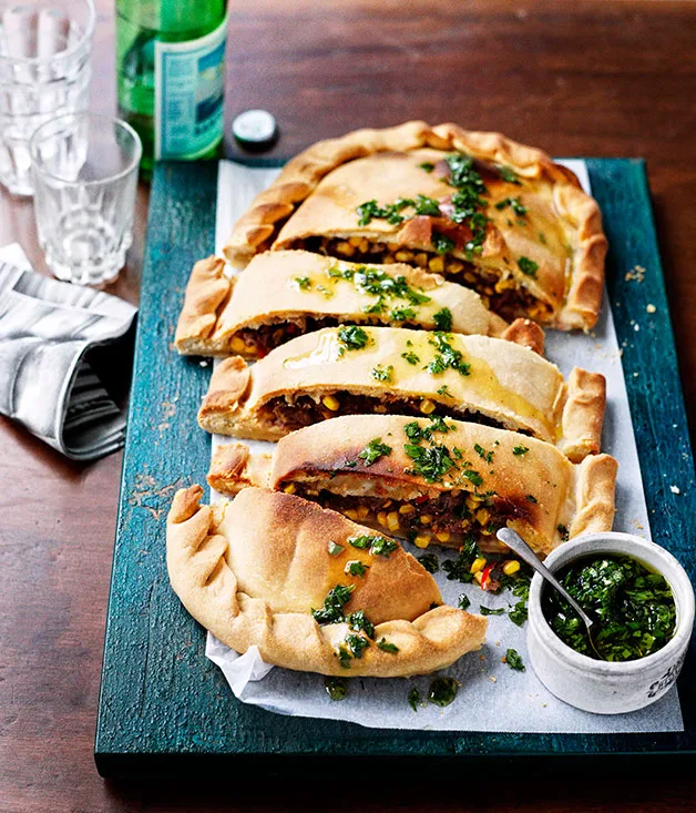 Beef, corn, chilli and oregano schiaciatta