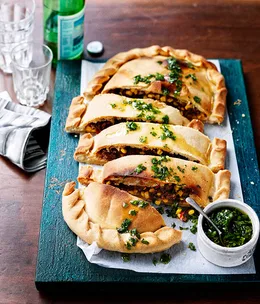 Beef, corn, chilli and oregano schiaciatta