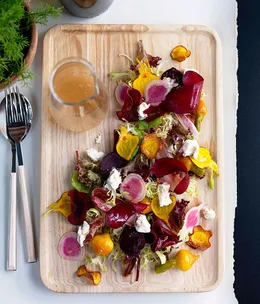 Shannon Bennett: Textures of beetroot with feta