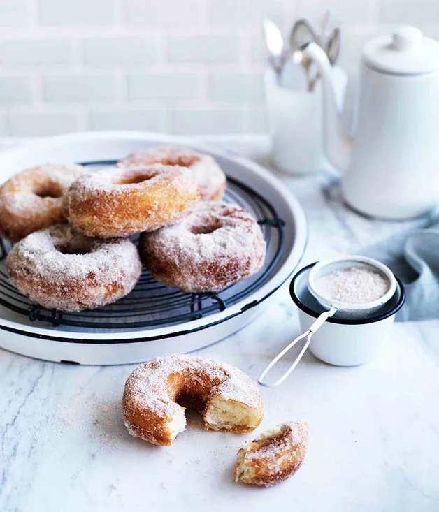 Cinnamon sugar doughnuts