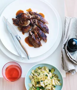 Braised duck