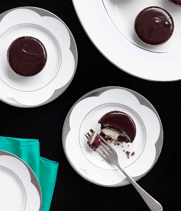 Mint chocolate tarts