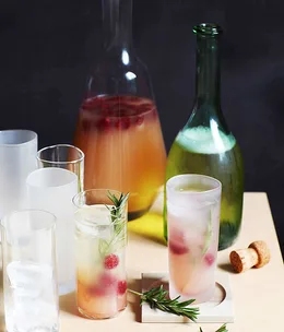 Gin and naked barley water