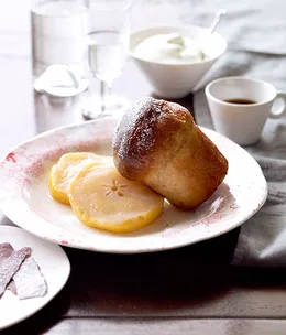 Tony Bilson: Babas with beurre Bosc pears and eau de vie